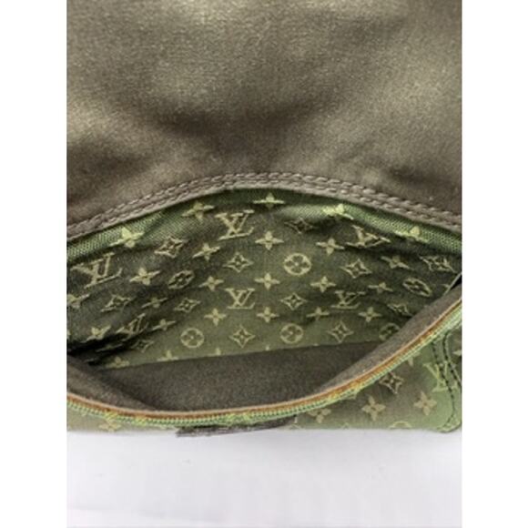 Louis Vuitton Mini Monogram Sac Mary Kate*Satchel*Green Denim - Picture 9 of 15